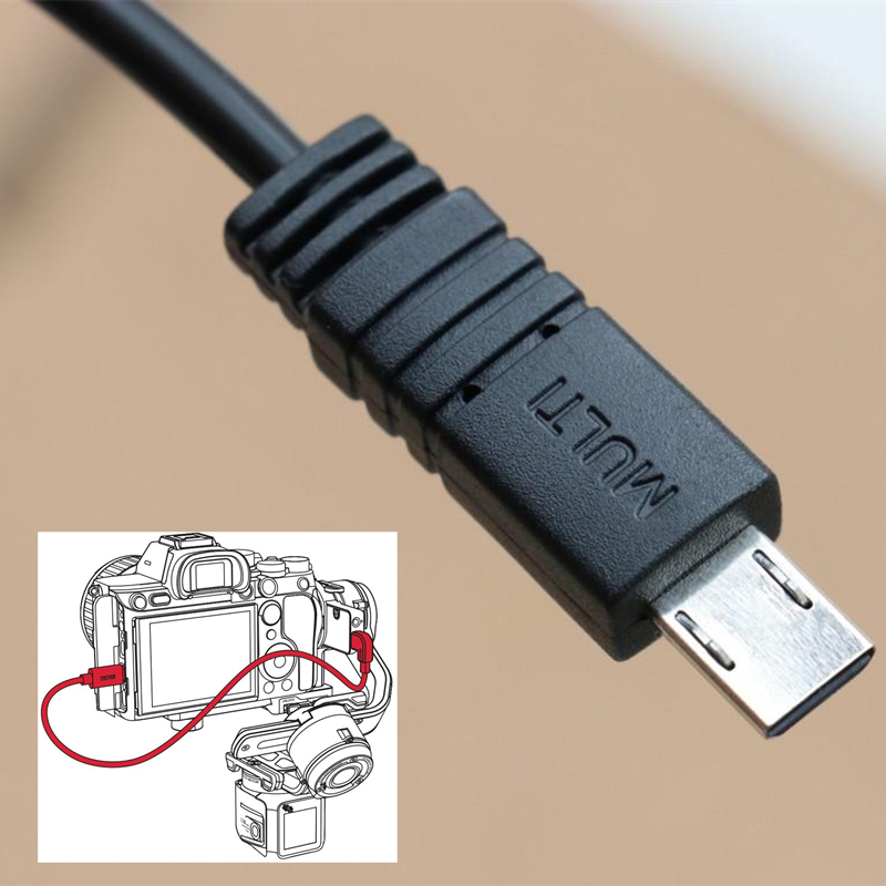 Sony Camera A7 Iv - Type-C TO Multi USB สายลั่นชัตเตอร์ชาร์จกล้องสำหรับ Zhiyun