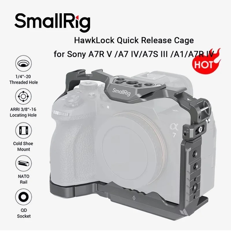 Sony Camera A7 Iv - SmallRig 4481 HawkLock ชุดเคสกล้องแบบปลดเร็วสำหรับ Sony A7