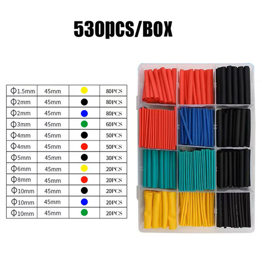 530pcs 750pcs ท่อหดความร้อนขนา - Electronics Repair Youtube บทวิจารณ์และราคา