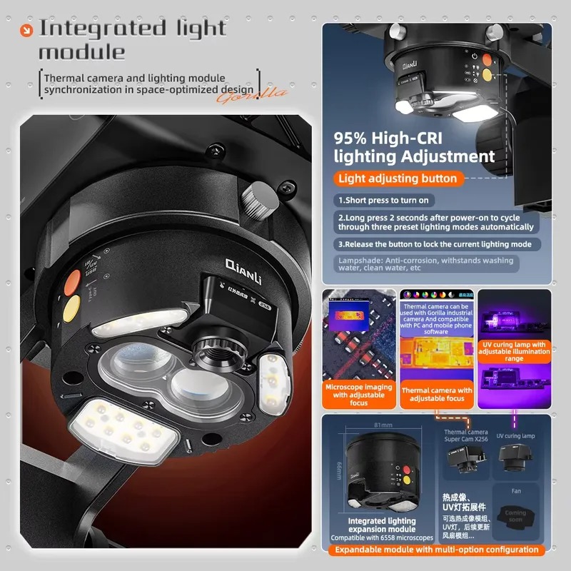 กล้องจุลทรรศน์สามตา Qianli 655 - Electronics Repairs บทวิจารณ์และราคา