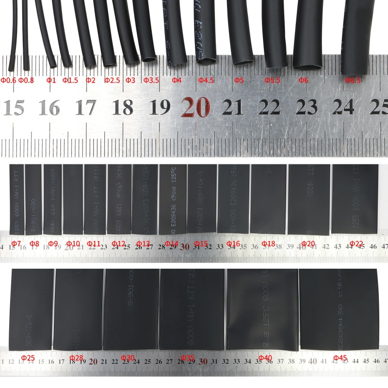 ท่อหดความร้อนสีดำ 2:1 เส้นผ่าน - Electronics Repair Youtube บทวิจารณ์และราคา